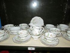 A German 'Sylvia' part tea set (30 pieces).