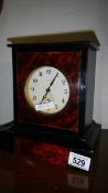 A wood mantel clock, 1930/40's, 'Ingersol Duo', in working order,