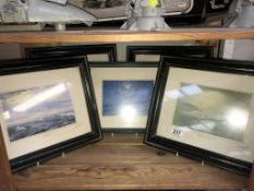 5 framed and glazed fantasy prints by Keith Wright.