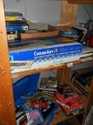 A Commodore 64 micro computer (condition unknown) 5 games and a quantity of empty game boxes.