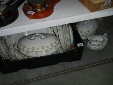 A quantity of dinner ware including tureen etc.