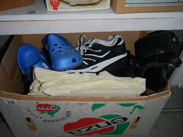 A box of shoes.