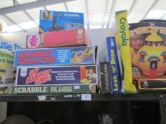 A selection of retro games.