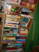 A large quantity of old toys and board games.