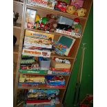 A large quantity of old toys and board games.