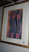 A framed and glazed print.