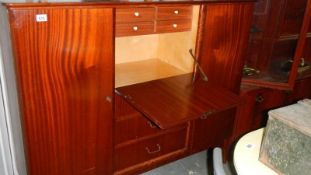 A mahogany cabinet.