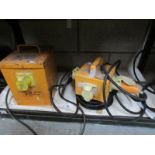 2 electric converter boxes,