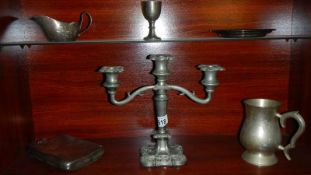 A mixed lot of silver plate,.