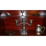 A mixed lot of silver plate,.