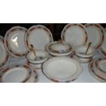 A quantity of Corona ware dinnerware, approximately 35 pieces including tureen, plates etc,