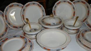 A quantity of Corona ware dinnerware, approximately 35 pieces including tureen, plates etc,