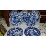 A set of 7 Wedgwood Queens ware plates produced 1994,