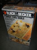 A Black & Decker power tool table.