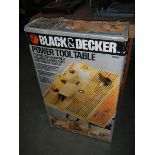 A Black & Decker power tool table.