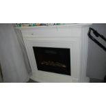 A electric fire and surround.