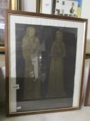 A framed and glazed religious print,