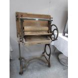 An old mangle.