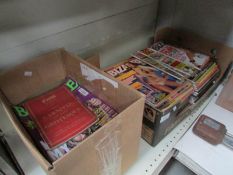 2 boxes of 'Bizarre' magazines and 'Carnival of the Grotesque'
