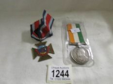 An 1889-1902 Queens South Africa medal for Pte.