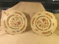A pair of Adam';s 'Jeddo' pattern plates.