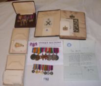 A set of First and Second World War medals awarded to Oliver Baldwin, 2nd Earl Baldwin of Bewdley