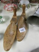 A pair of old shoe trees.