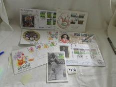 A collection of sports related stamp covers, all signed including 2 Stanley Matthews, Gary Sobers,