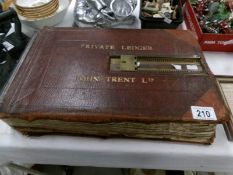 A Victorian ledger,