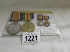 A British war and Victory medals for Pte. G Hodder, Hampshire regiment with miniatures.