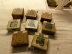8 boxed sets of magic lantern slides being Little Muck, Robinson Crusoe, Cinderella,