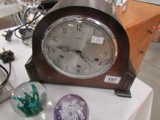 A Smith's mantel clock in working order.