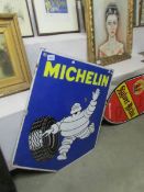 A Michelin enamel sign,