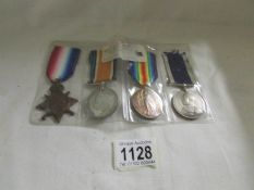 A WW1 British war medal, British victory medal and RN good conduct medal for Spo. W D Elder.