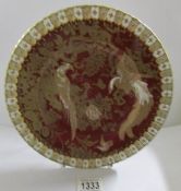 A Royal Crown Derby cabinet plate.