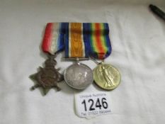 A WW1 war and victory medals and a 1941/15 star for Spr. W. Wilson, E.E.