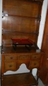 A small oak dresser,.