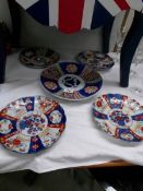 5 19th century Imari plates.