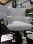 A retro arm chair,