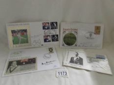 4 signed Donald Bradman first day covers.