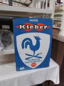 A Guide Kleber enamel sign.