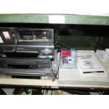 3 video recorders,