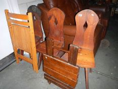 3 chairs,