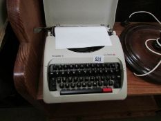 An Olympia portable typewriter