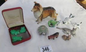 A quantity of animal figures