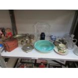 A mixed lot including silver plate,