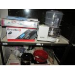 2 shelves of kitchenware