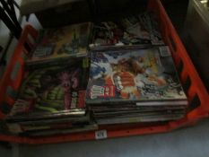 A box of 2000AD, Dr Who,