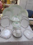 A quantity of Shelley dinner ware including platter,
