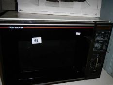 A Kenmore microwave oven